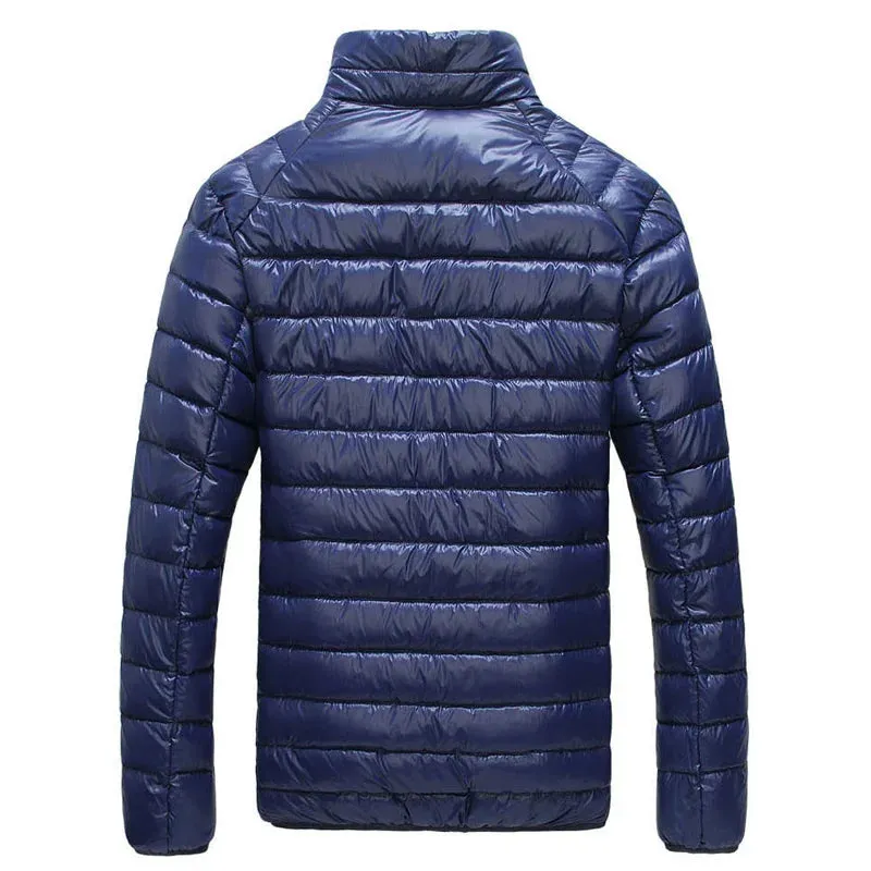 0-10℃ Men Winter Jackets Autumn Winter Ultra Light Duck Down Jackets Casual Portable Puffy Winter Coat for Men 4XL 5XL 6XL