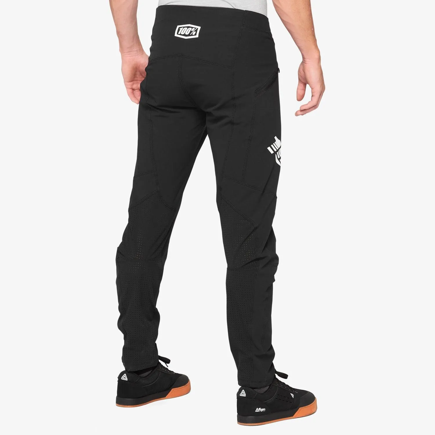 100% R-Core Men's Stretchable Woven Mountain Bike Pants, Black