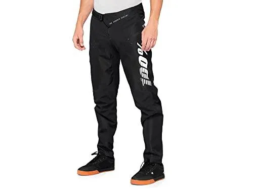 100% R-Core Men's Stretchable Woven Mountain Bike Pants, Black