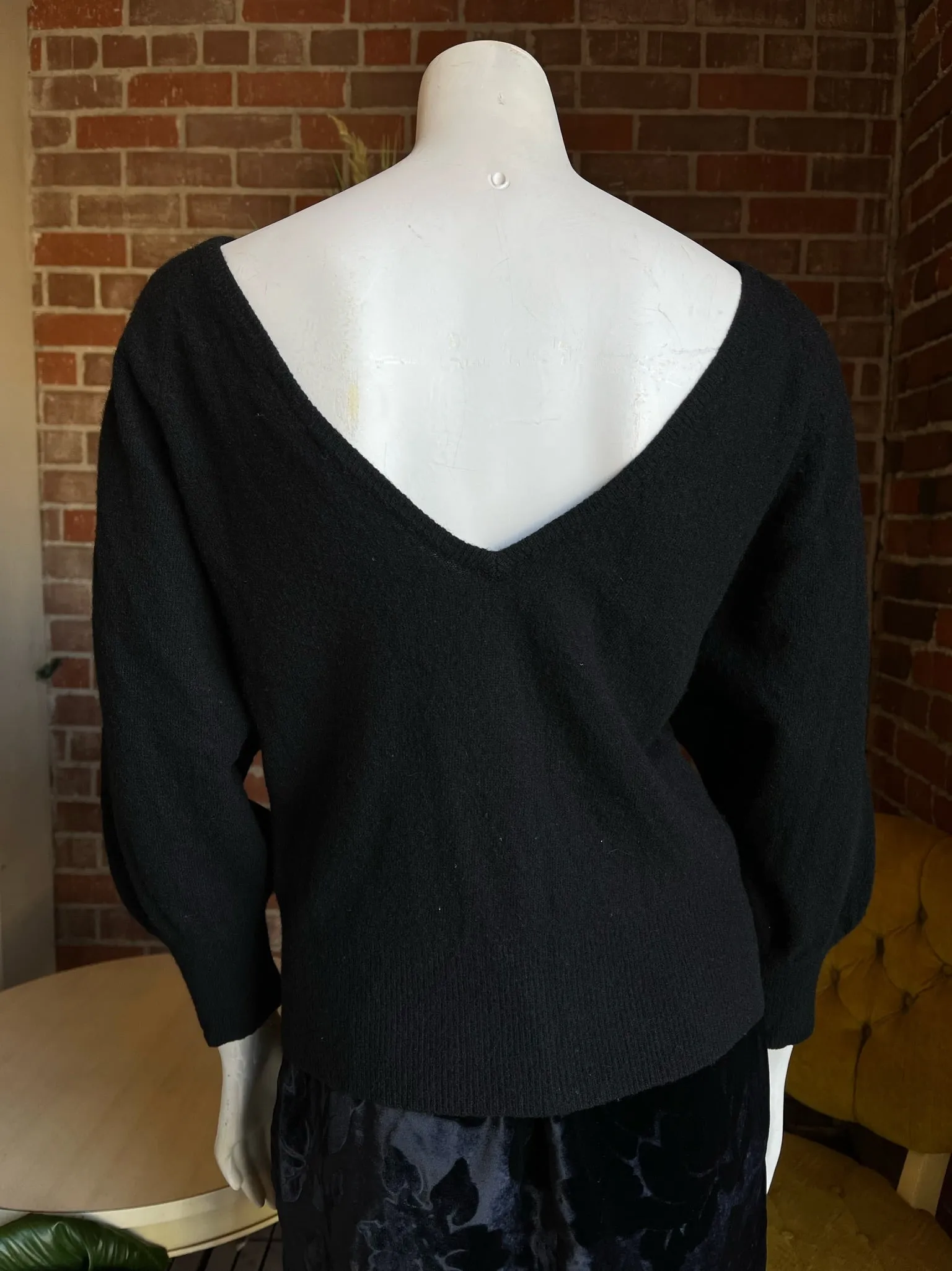 1980s ESPRIT Black Sweater