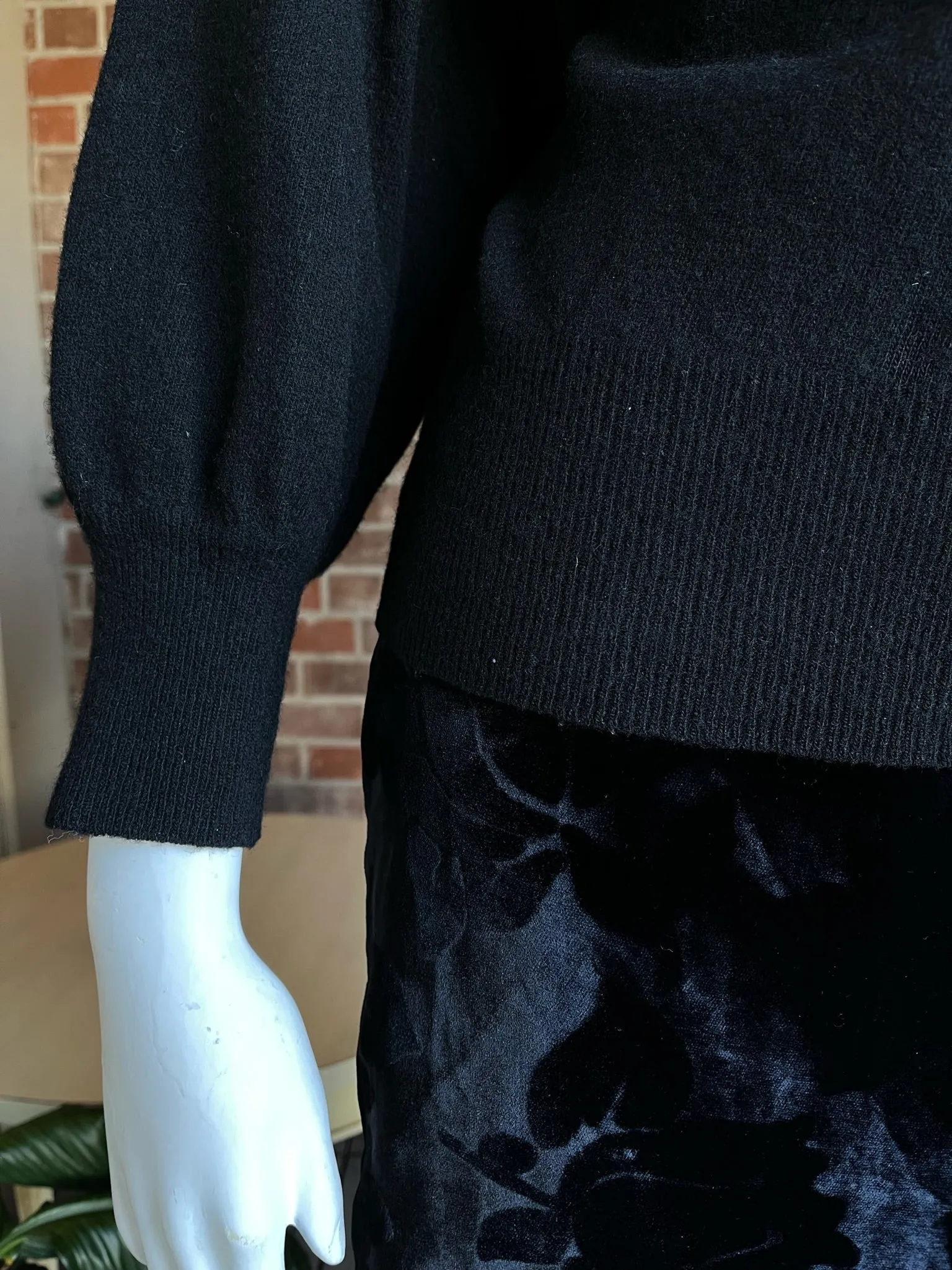 1980s ESPRIT Black Sweater