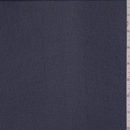 3 3/8 YD PC-Deep Blue Polyester Chiffon Fabric