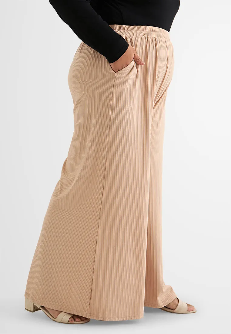 Alicia DEMURE Straight Cut Wide Leg Pants