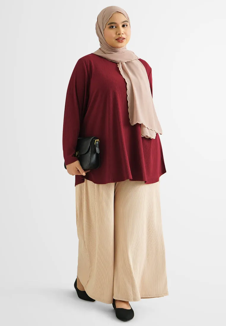 Alicia DEMURE Straight Cut Wide Leg Pants