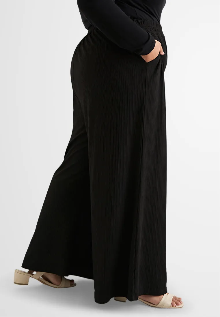 Alicia DEMURE Straight Cut Wide Leg Pants