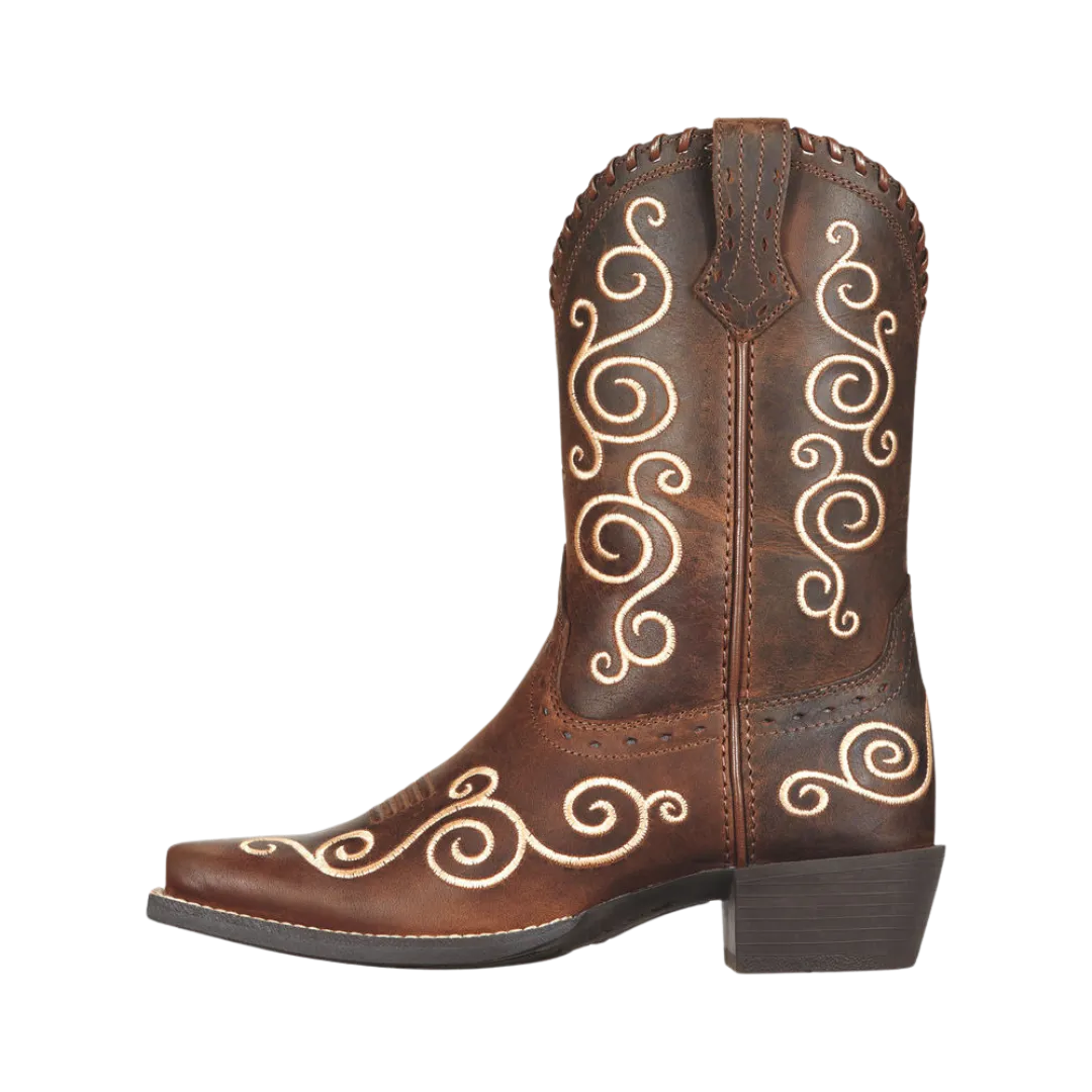 Ariat Kid's Shelleen Full Grain Leather Brown Boots