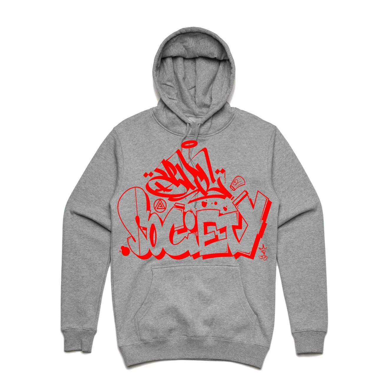 Art Society x Retro Kings x SLISKY GRAFFITI HOODIE GREY