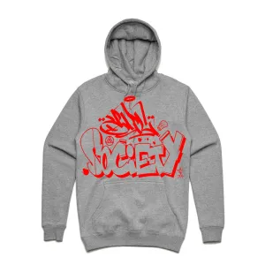 Art Society x Retro Kings x SLISKY GRAFFITI HOODIE GREY