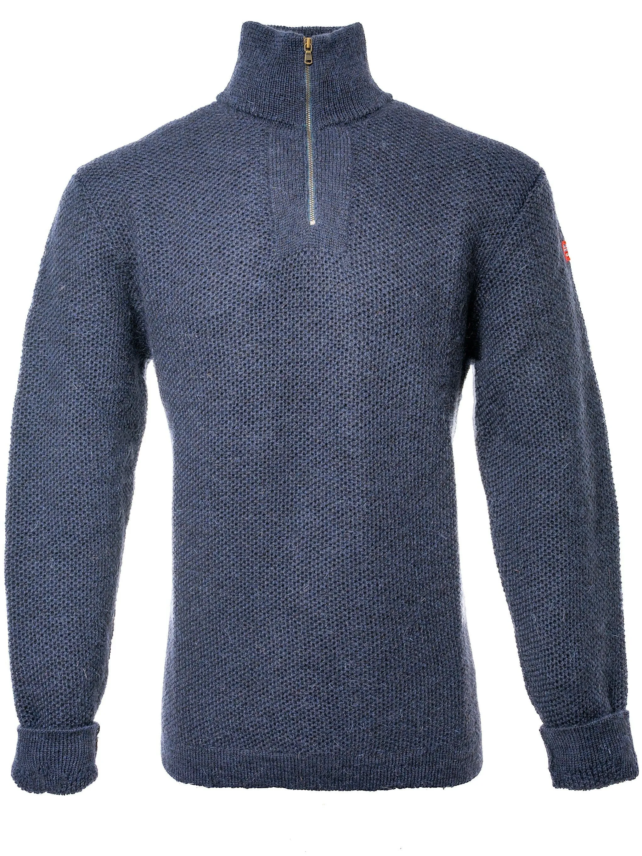 Arthur Beale Zip Neck Jumper