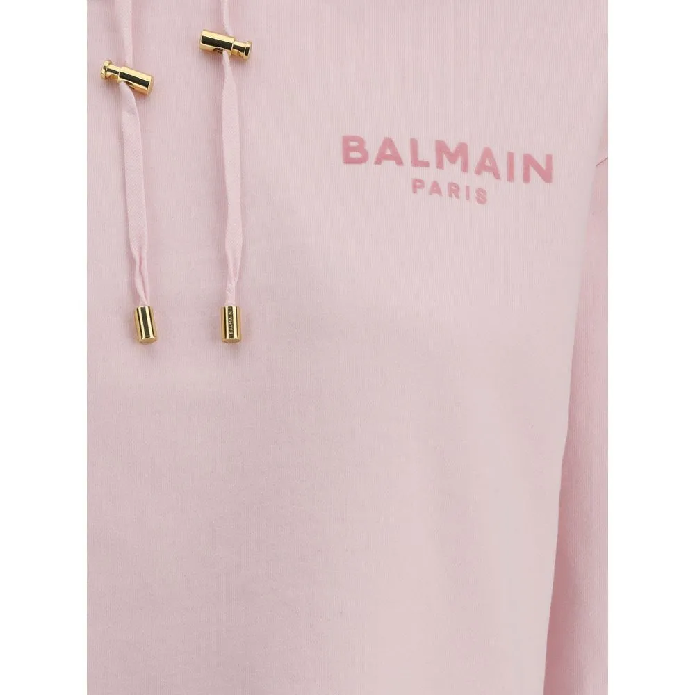 Balmain Cropped Hoodie