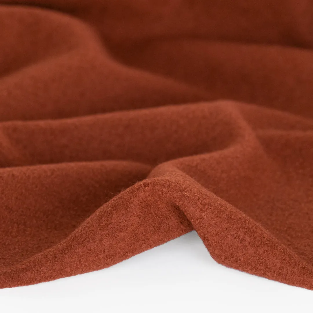 Boiled Merino Wool - Rust