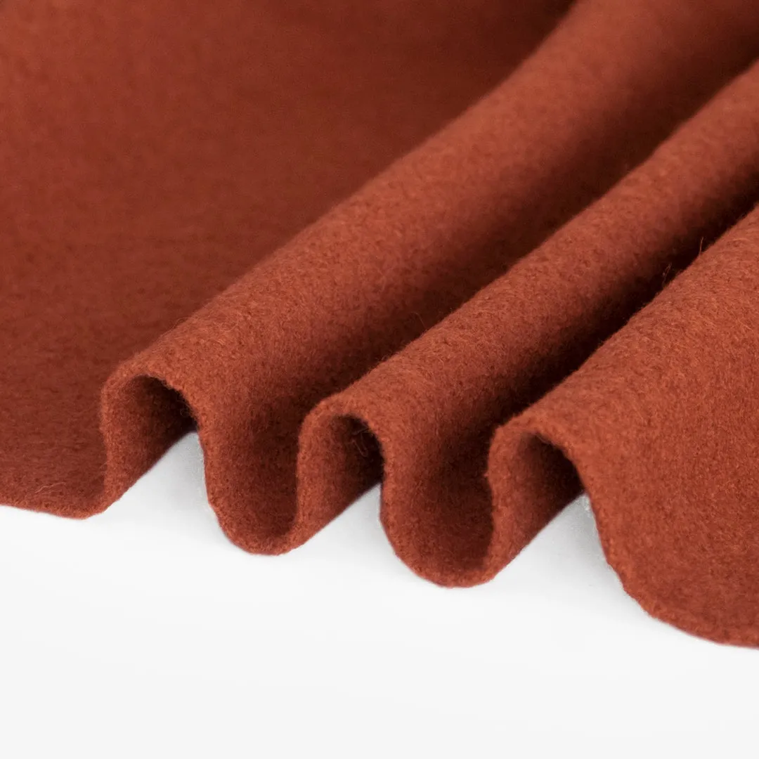 Boiled Merino Wool - Rust