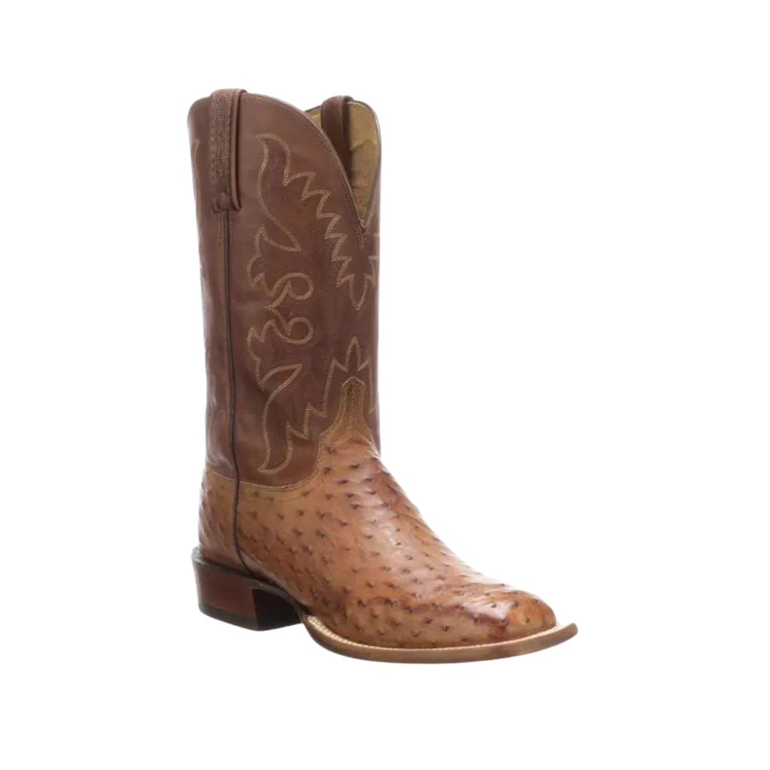 Boots Lucchese Men's Harmon Barnwood Ostrich Boots