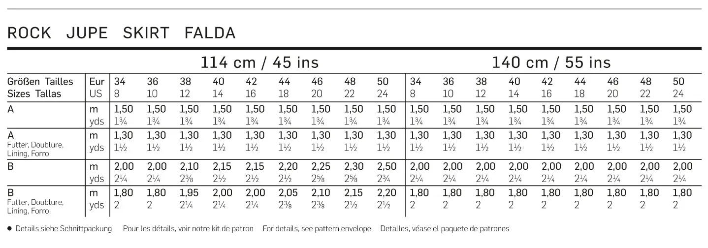 Burda Pattern 6903 Skirts (8-24)