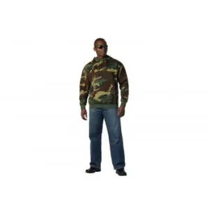 Camo Pullover Hooded Sweatshirt