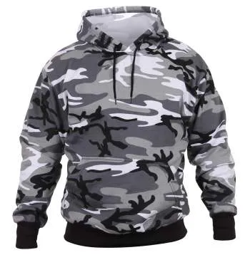 Camo Pullover Hooded Sweatshirt