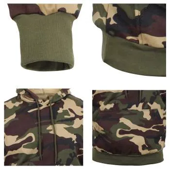 Camo Pullover Hooded Sweatshirt