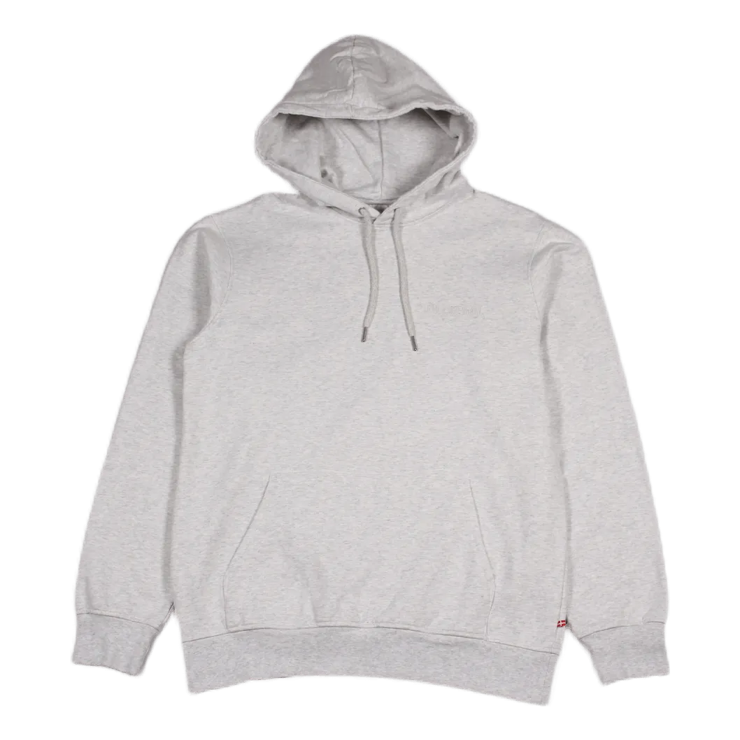 Casual Hoodie Light Grey Melange Logo