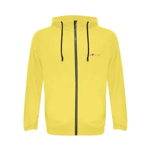 Classic Zip Yellow Hoodie