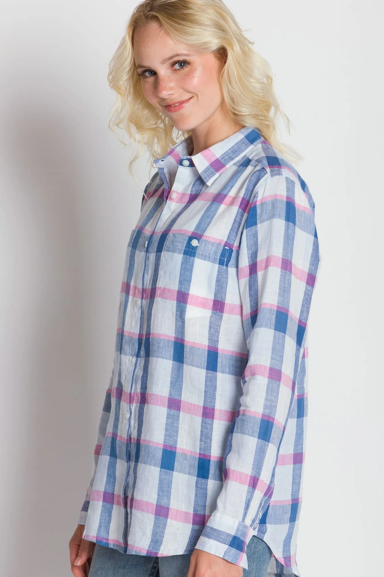 Delora | Women's Long Sleeve Linen Shirt