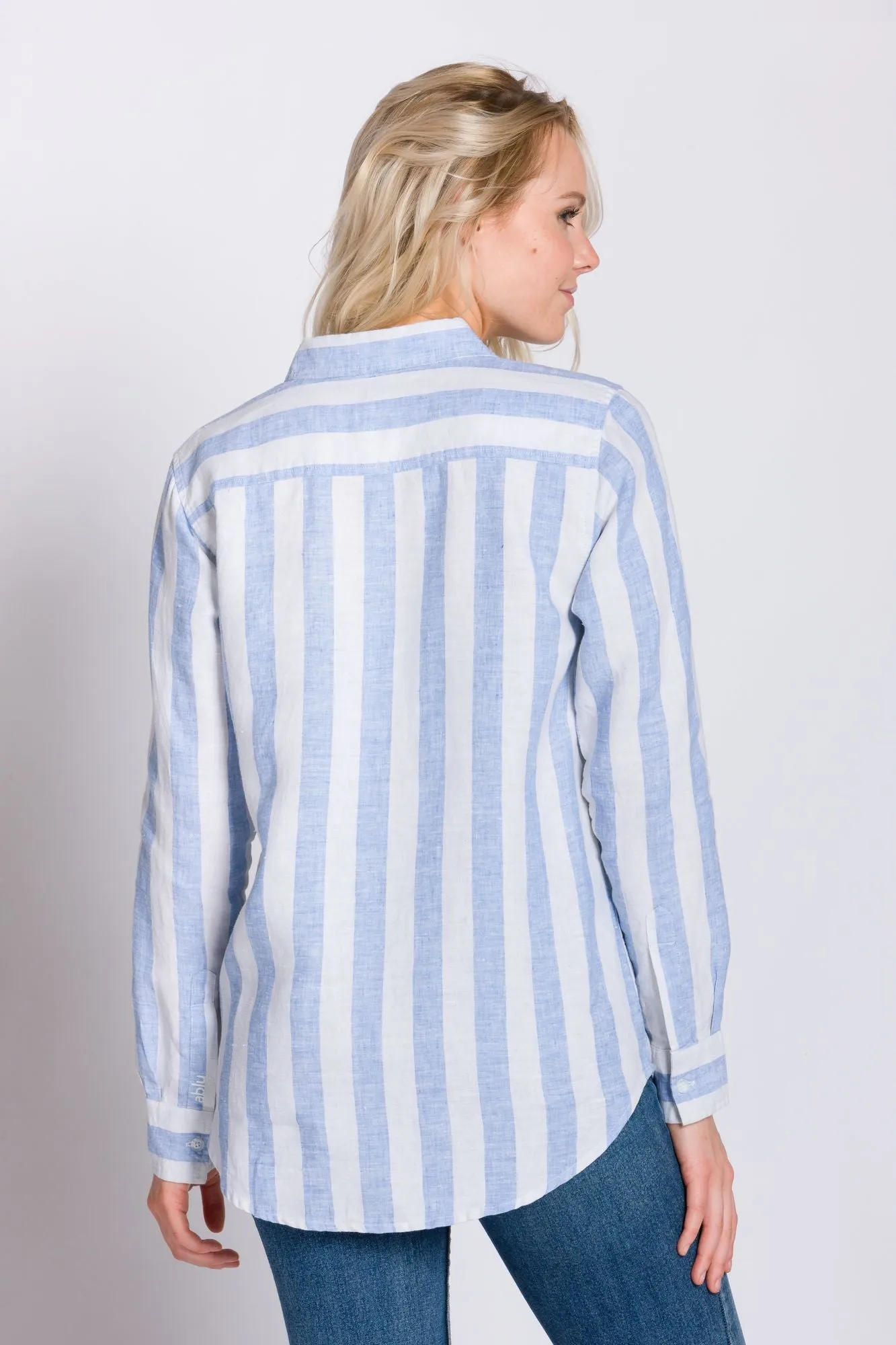 Delora | Women's Long Sleeve Linen Shirt