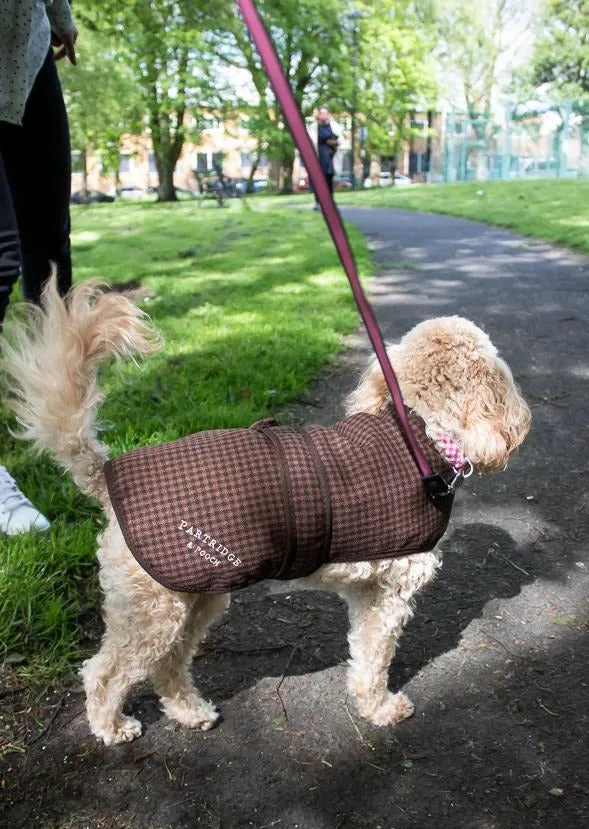 Dog Coat - Brown Gingham