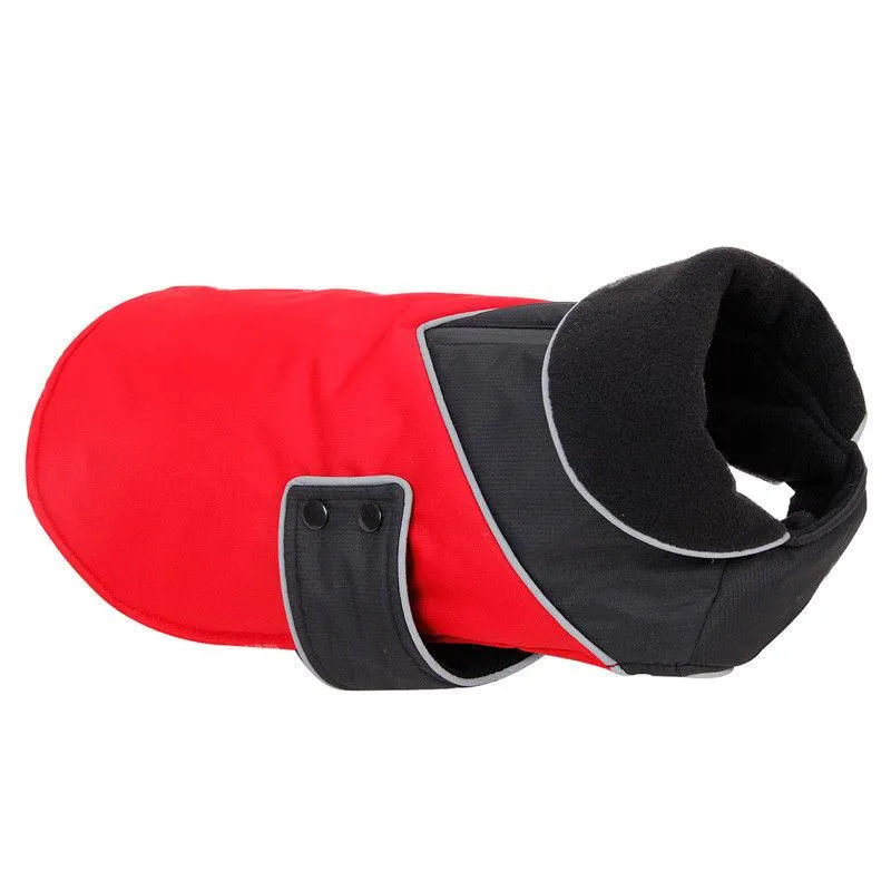 Dog Waterproof Warm Jacket - Red -S/M/L