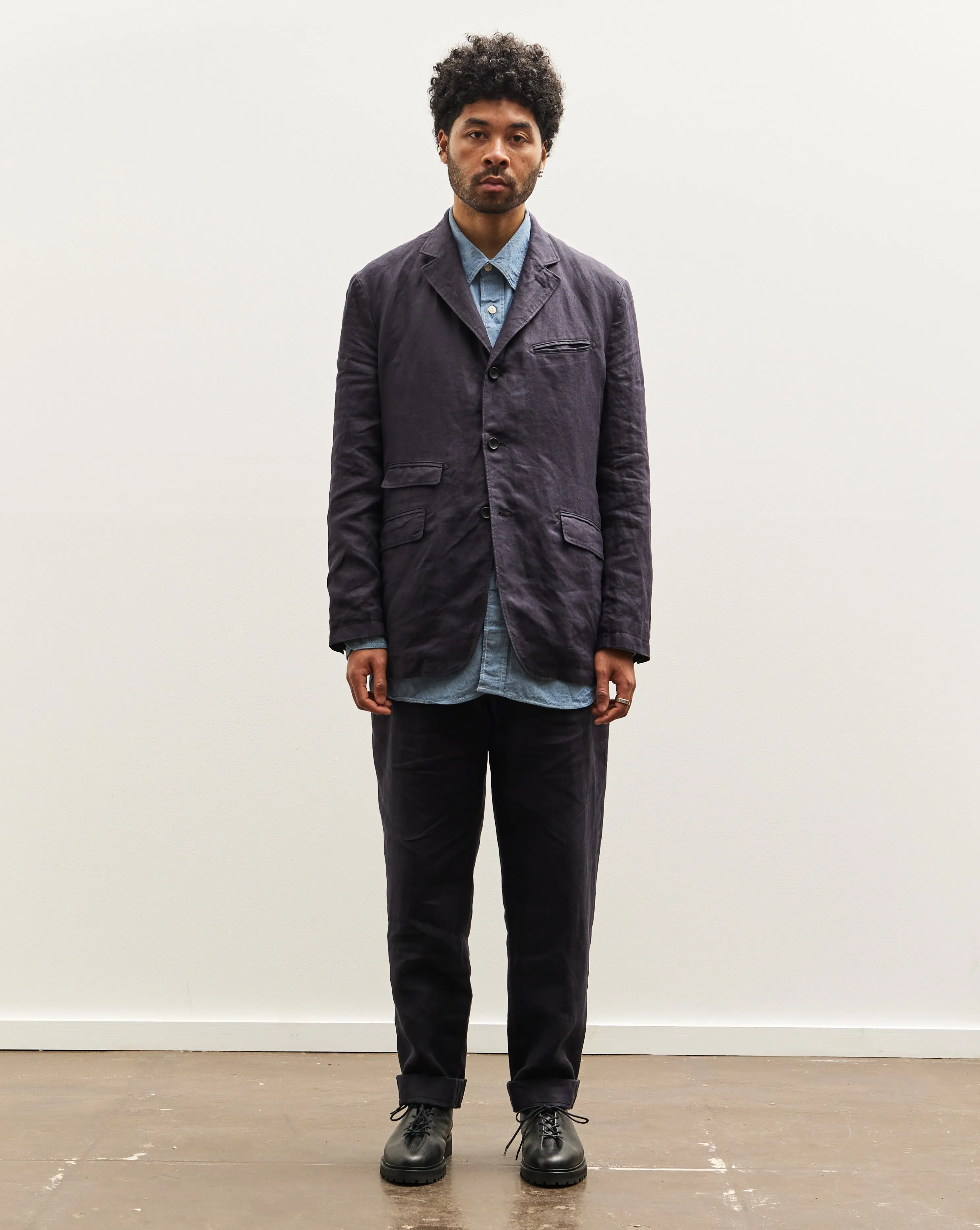 Engineered Garments Linen Twill Andover Jacket, Navy