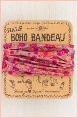 Half Boho Bandeau | Mustard Floral Medallion