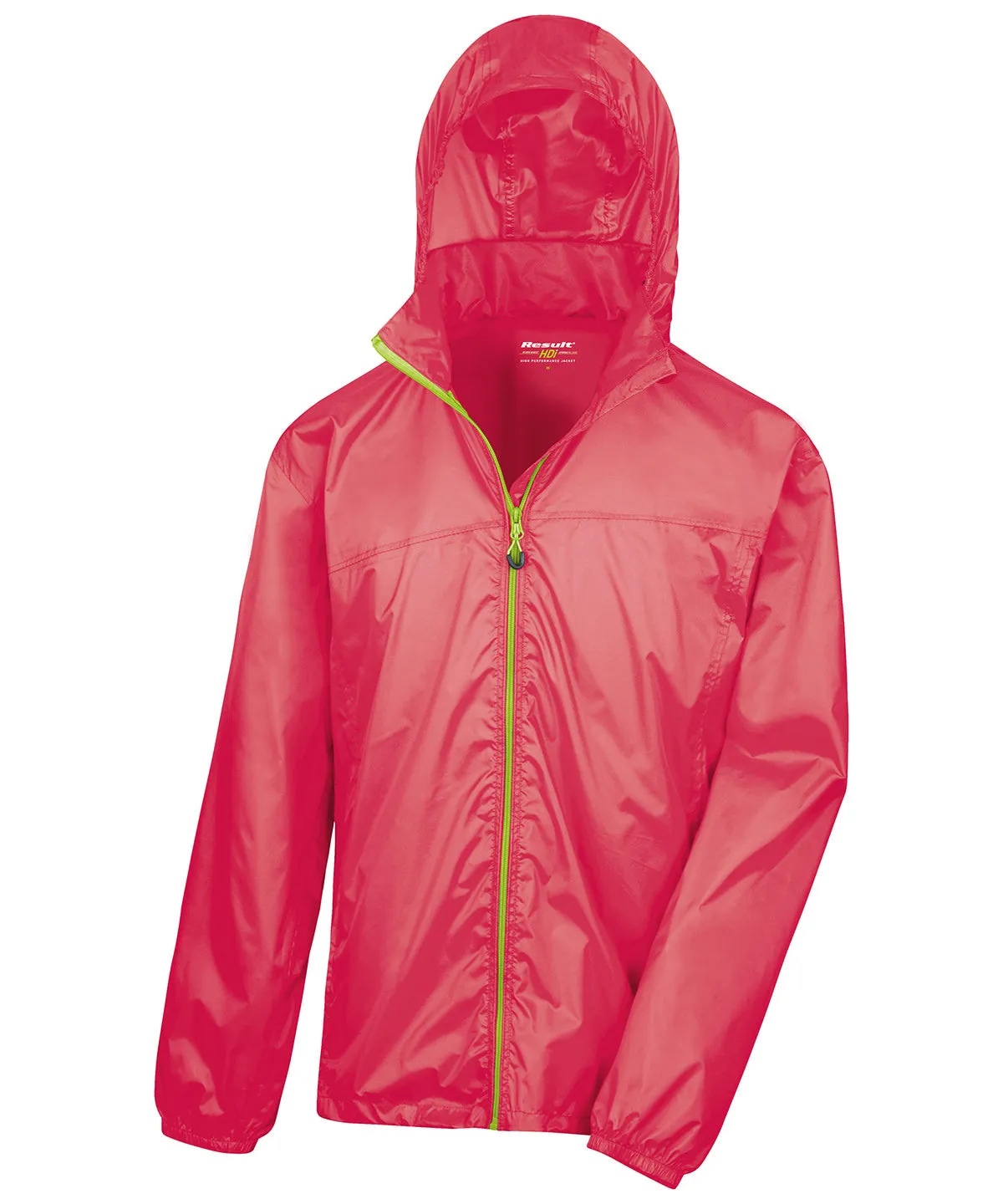 HDi quest lightweight stowable jacket | Raspberry/Lime