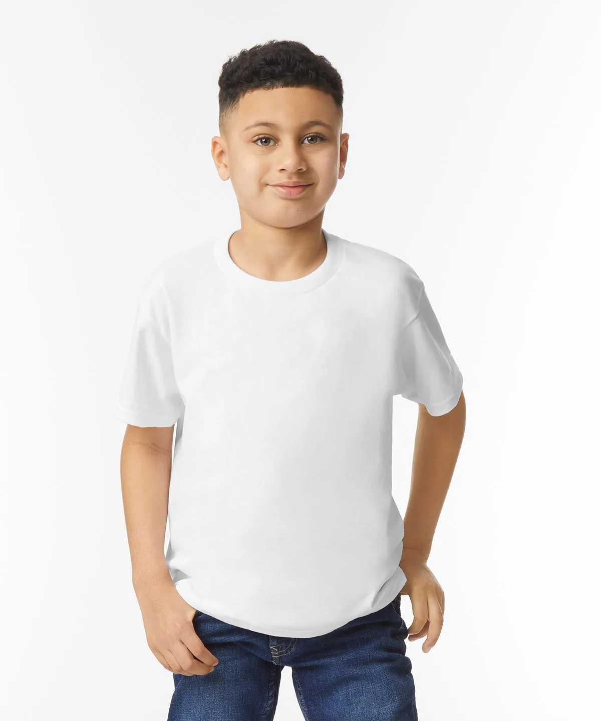 Heavy Cotton youth t-shirt | Dark Chocolate