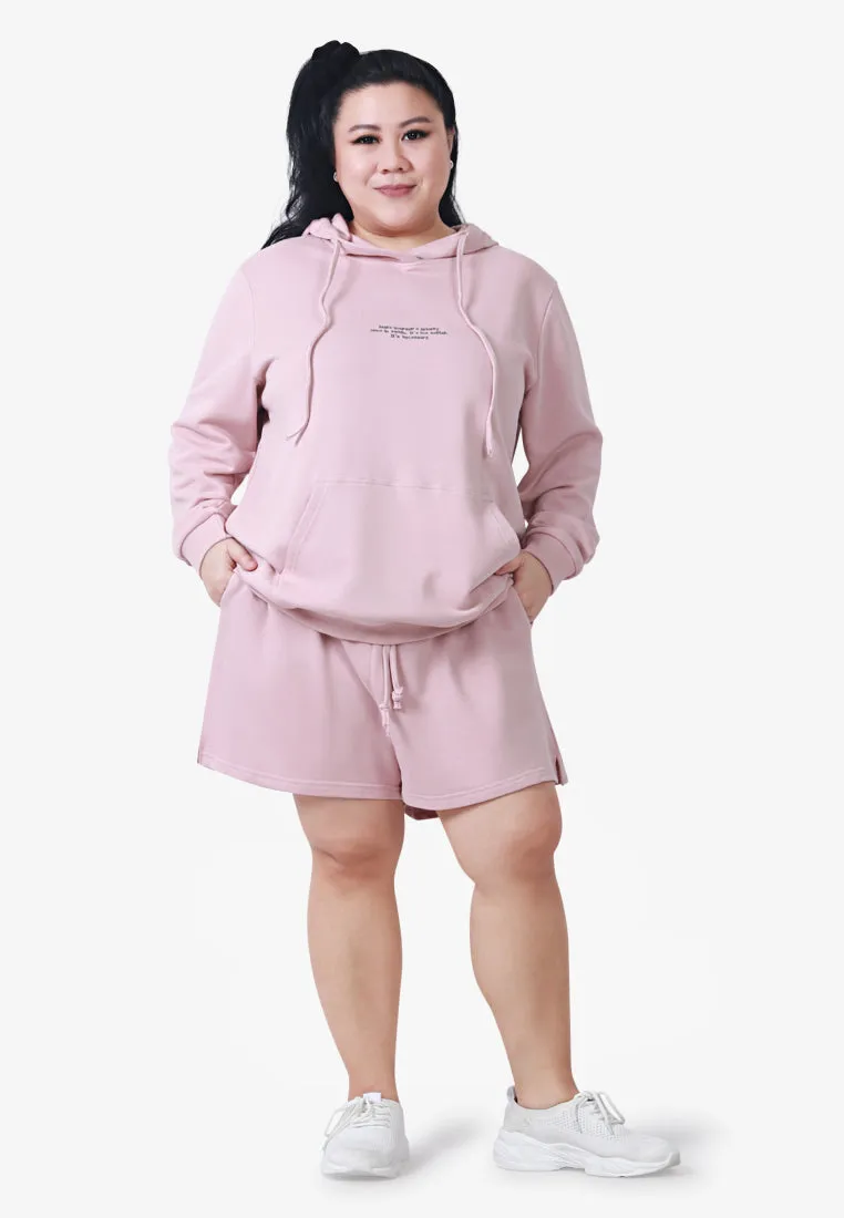 Hera Premium Staycation Long Sleeve Hoodie - Light Pink