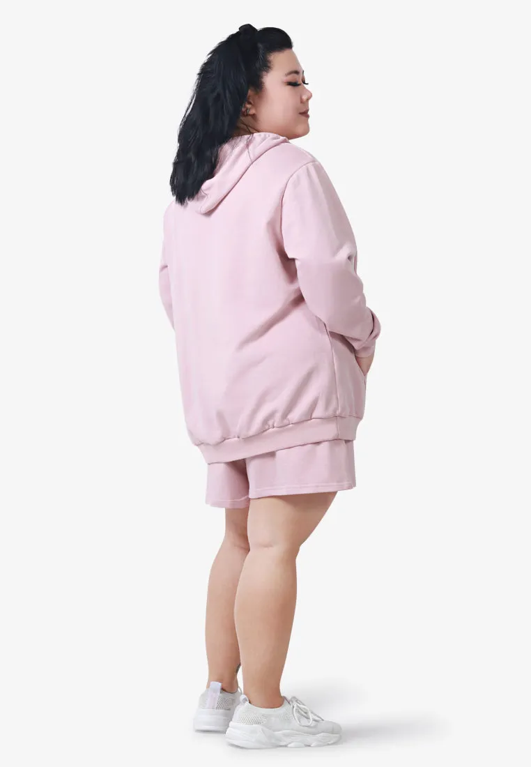 Hera Premium Staycation Long Sleeve Hoodie - Light Pink