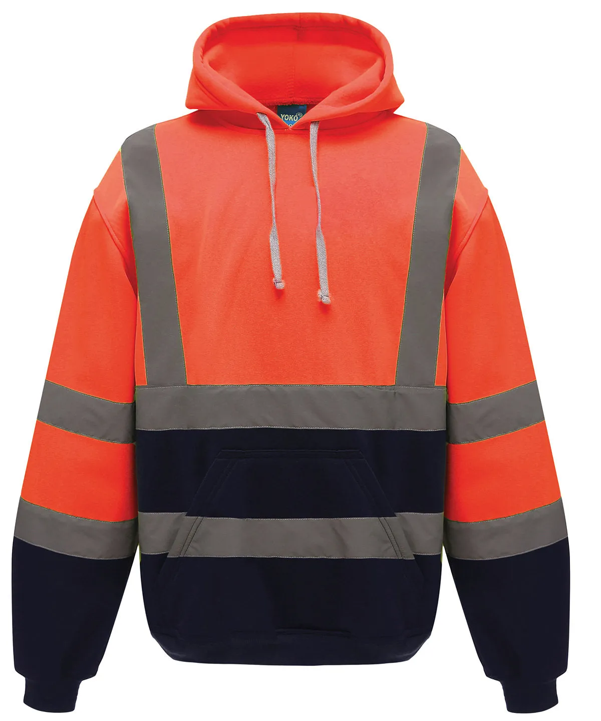 Hi-vis pull-over hoodie (HVK05) | Navy