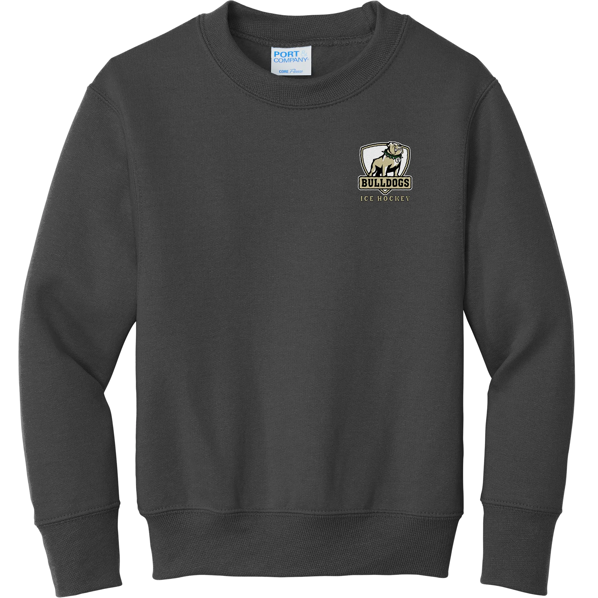 HVM Bulldogs Youth Core Fleece Crewneck Sweatshirt