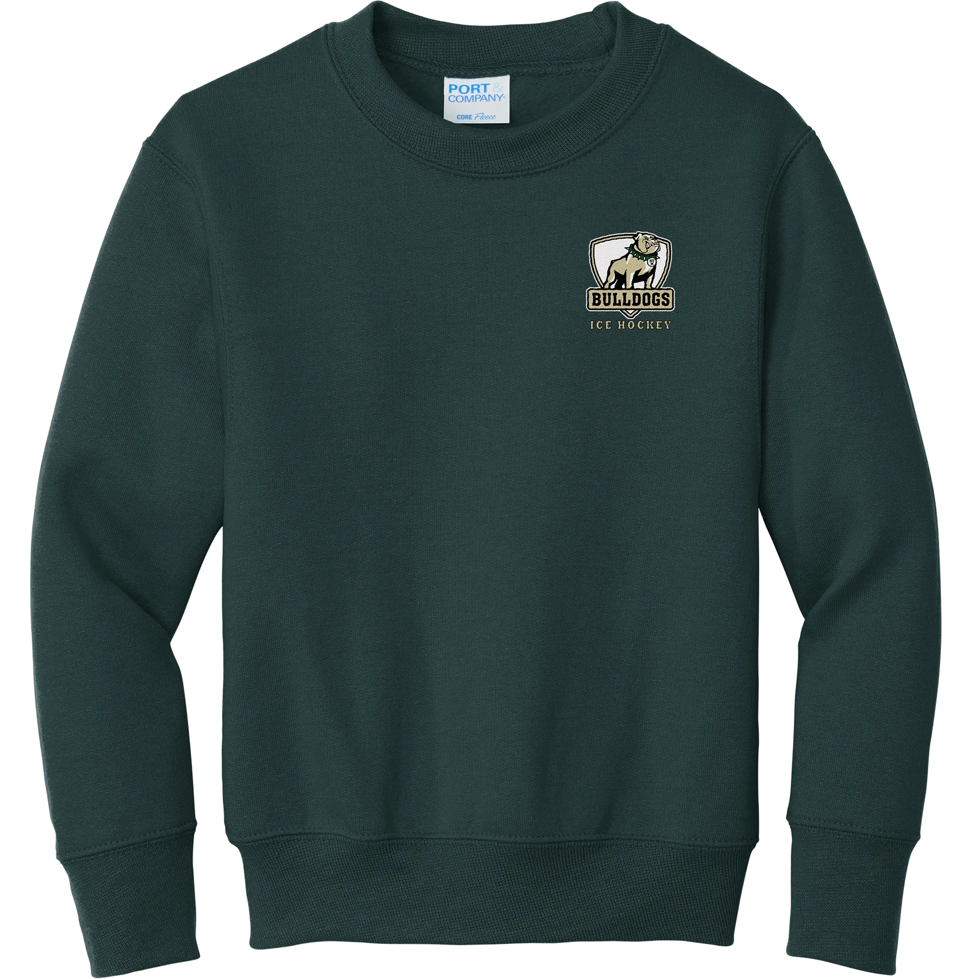 HVM Bulldogs Youth Core Fleece Crewneck Sweatshirt