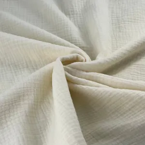 Ivory | Double Face 100% Cotton Gauze - SKU 5924B #S96