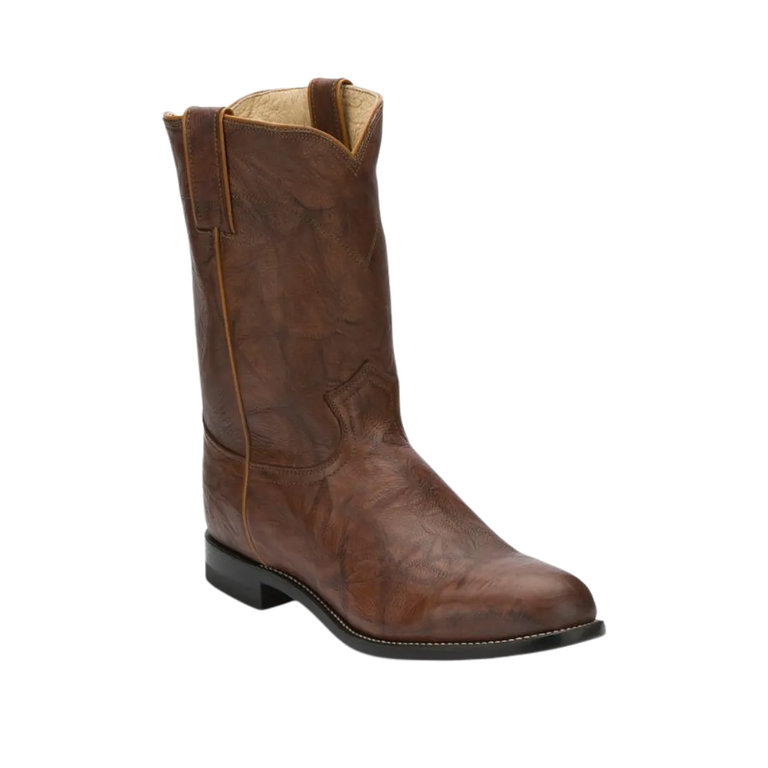 Justin Men's Jackson Chestnut Brown Roper Boots