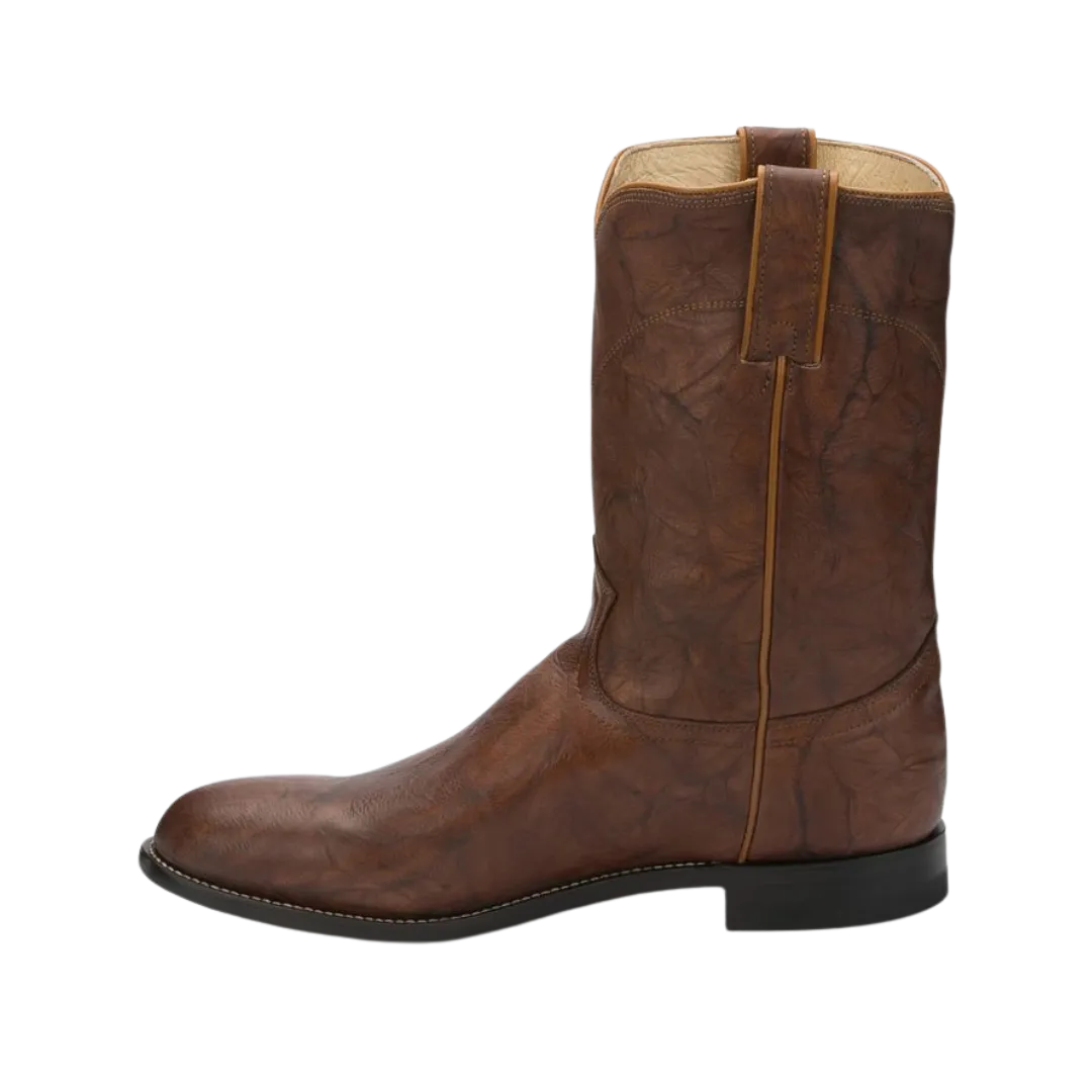 Justin Men's Jackson Chestnut Brown Roper Boots