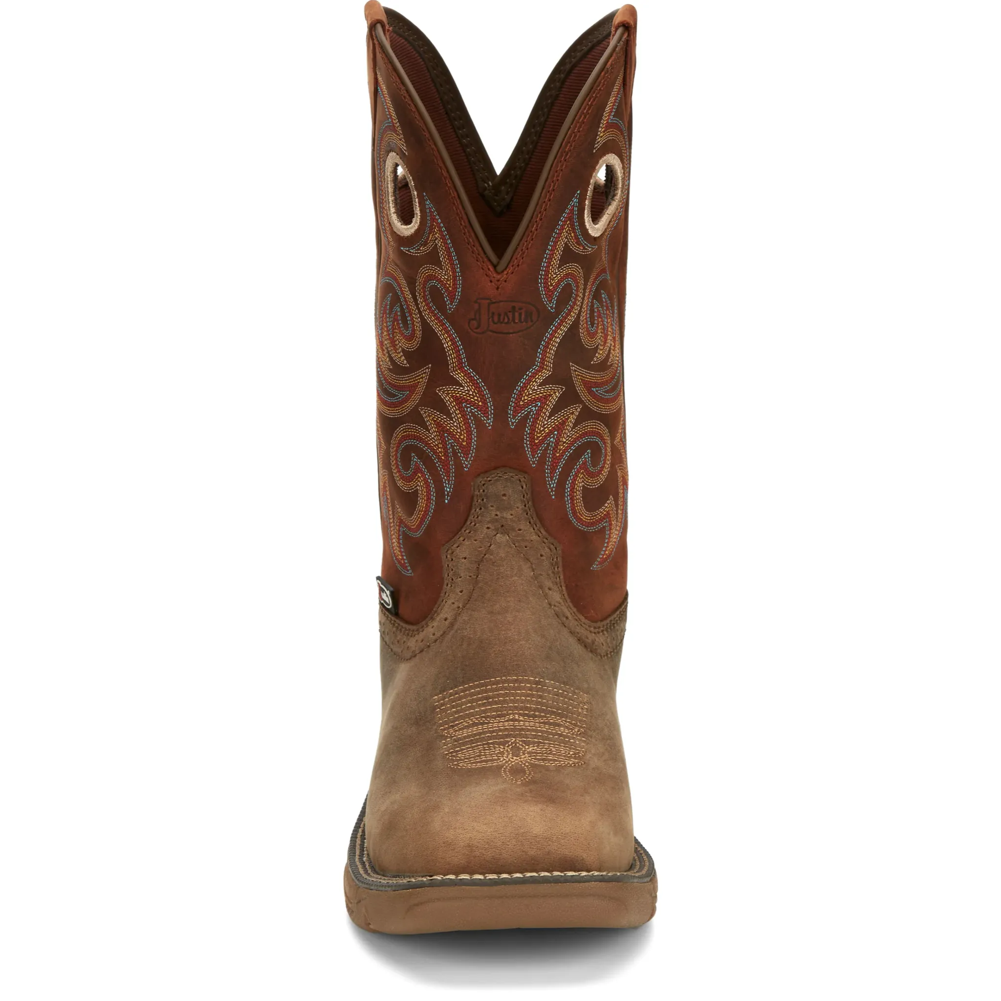 JUSTIN MEN'S RUSH WESTERN SQUARE TOE WESTERN BOOTS - SE7402