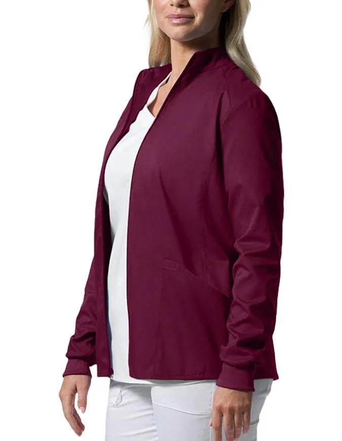 Landau ProFlex Women's Zip Front Mock Neck Scrub Jacket