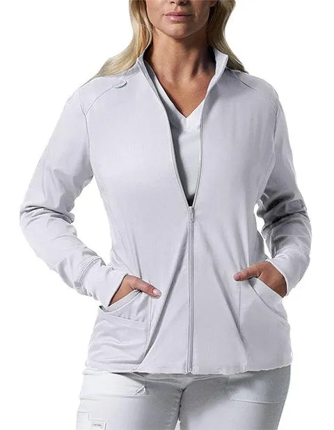 Landau ProFlex Women's Zip Front Mock Neck Scrub Jacket