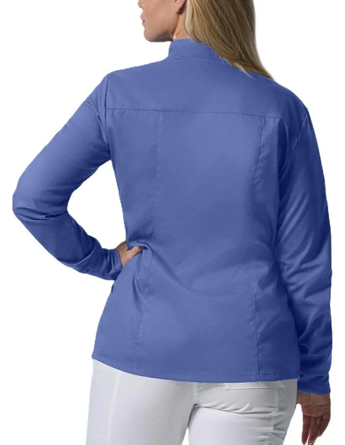 Landau ProFlex Women's Zip Front Mock Neck Scrub Jacket