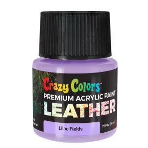 Lilac Fields Premium Acrylic Leather and Shoe Paint, 2 oz Bottle - Flexible, Crack, Scratch, Peel Resistant - Artist Create Custom Sneakers, Jackets, Bags, Purses, Furniture Artwork