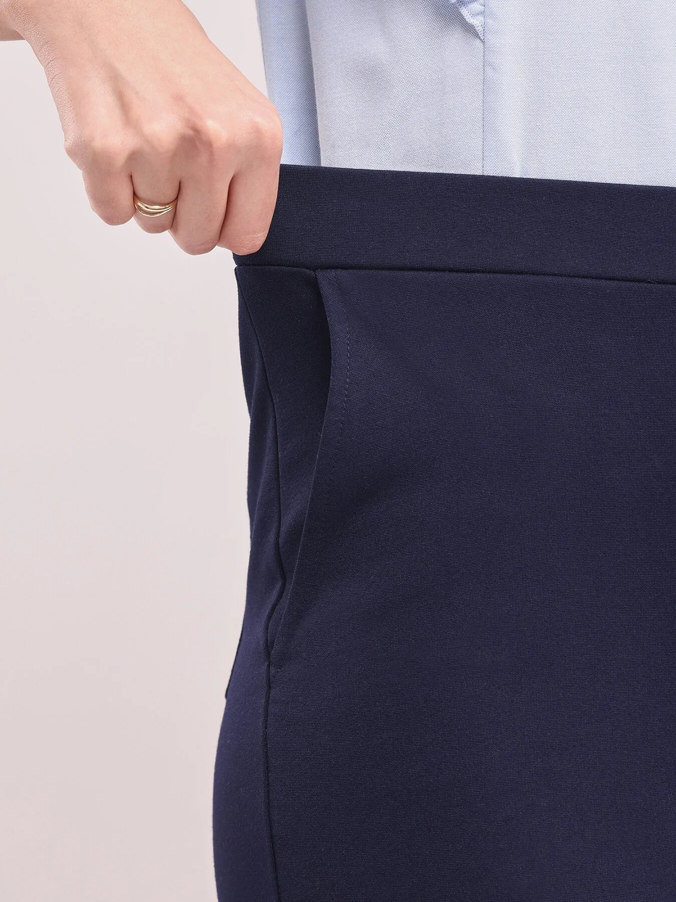 LivIn Wide Leg Pants - Navy