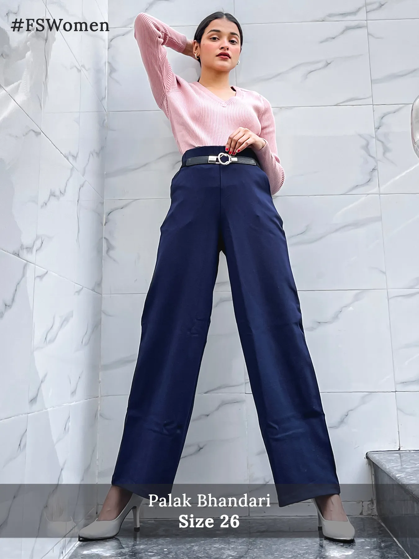 LivIn Wide Leg Pants - Navy