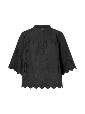 Lollys Laundry Louise Blouse  - Black