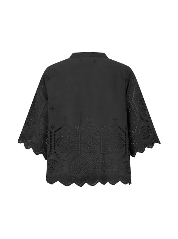 Lollys Laundry Louise Blouse  - Black