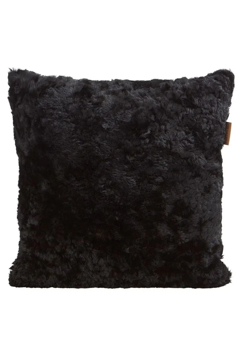 Malin Black Shepherd Wool Backed Cushion (Last Chance)