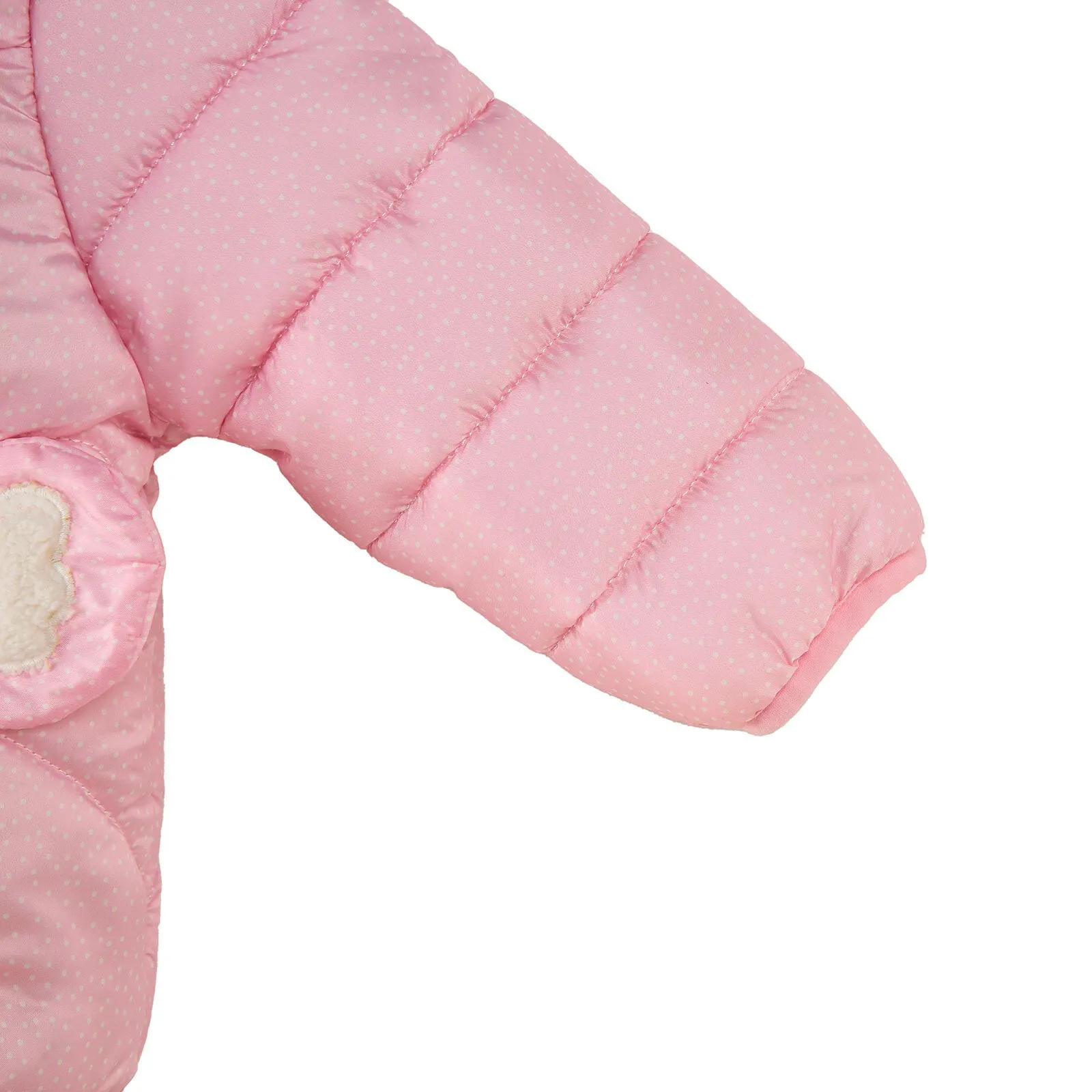 Midimod Baby Girl Coat with Ears - Pink